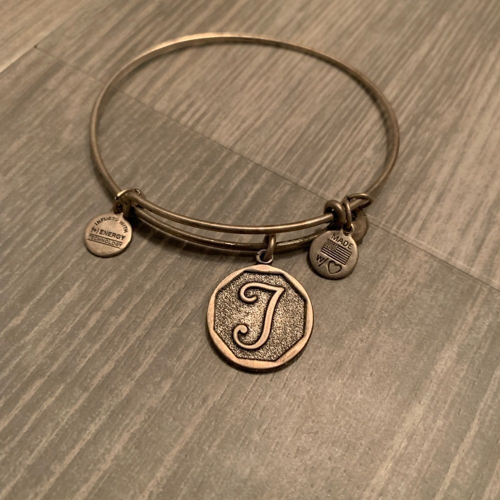 Letter T Alex and Ani silver bracelet